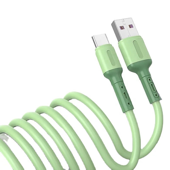 Type-C charger cable Silicone 1m - 5A USB Type-A to USB Type-C Cable